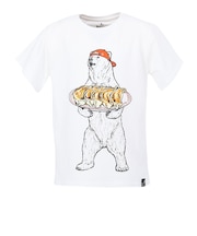ゴースローキャラバン（GOSLOWCARAVAN）ジュニア 餃子クマ Tシャツ 341923 WHT