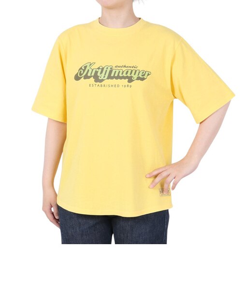 クリフメイヤー（KRIFF MAYER）ピグメントプリントTシャツ W2447203 55 YELLOW