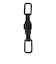 ハイマウント（High MOUNT）カラビナ 金具 ロック ダブルカラビナ BK 23840