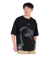チャムス（CHUMS）半袖Tシャツ ビッグブービーTシャツ CH01-2526-K001 ブラック 綿100 オーバーサイズ