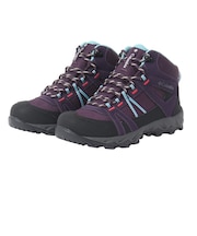 コロンビア(Columbia)ハイキングシューズ 登山靴 セイバー オムニテック ミッド ワイド YK5250 563 パープル 防水透湿 軽量 ハイカット