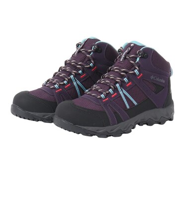 コロンビア(Columbia)ハイキングシューズ 登山靴 セイバー オムニテック ミッド YL5250 563 パープル 防水透湿 軽量 ハイカット