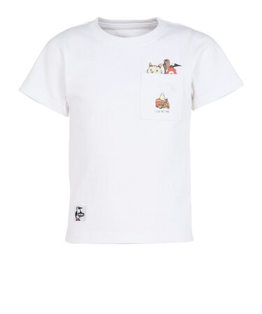 チャムス（CHUMS）ジュニア アンチバグフードヨーカイポケットTシャツ CH21-1362-W001