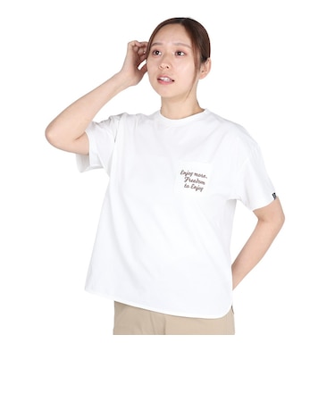 ホールアース（Whole Earth）半袖 ポケット Tシャツ WE2TDZ55 WHT ホワイト 速乾