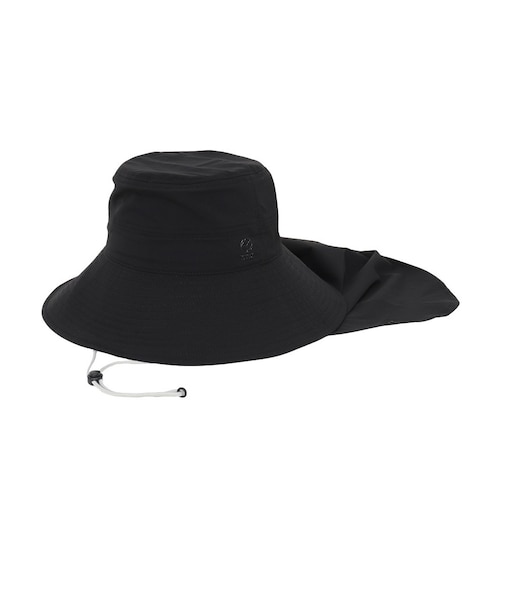 ホールアース（Whole Earth）帽子 ハット トレッキング 登山 VOLUME SUNSHADE ハット WE2TDZ61 BLK