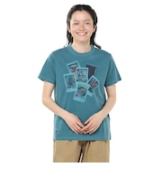 チャムス(CHUMS)半袖Tシャツ かせきさいだぁ Instnt Pht CH11-2556-T041 ターコイズ