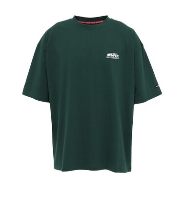 BonFire（ボンファイアー）半袖Tシャツ Mount range 50BNF5SCD2375 DGRN ダークグリーン