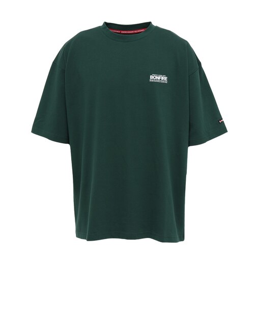 BonFire（ボンファイアー）半袖Tシャツ Mount range 50BNF5SCD2375 DGRN ダークグリーン