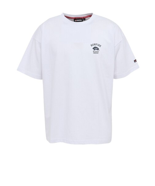 BonFire（ボンファイアー）半袖Tシャツ Wild boar 50BNF5SCD2374 WHT ホワイト
