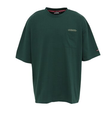 BonFire（ボンファイアー）半袖Tシャツ Big valley 50BNF5SCD2378 DGRN ダークグリーン