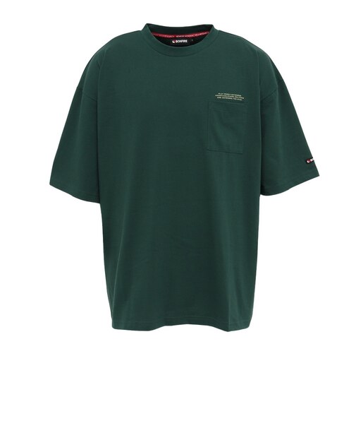 BonFire（ボンファイアー）半袖Tシャツ Big valley 50BNF5SCD2378 DGRN ダークグリーン