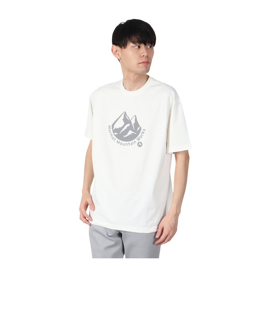 マーモット（Marmot）半袖Tシャツ マウンテンプレシャス Tシャツ MTSS25MST059-C002 ホワイト 速乾