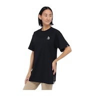 ホールアース(Whole Earth)カットソー 半袖 LONG COOL Tシャツ WE2TDZ58 BLK 冷感 速乾
