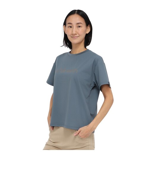 ホールアース（Whole Earth）カットソー 半袖 LONG COOL Tシャツ WE2TDZ57 BGRY 冷感 速乾