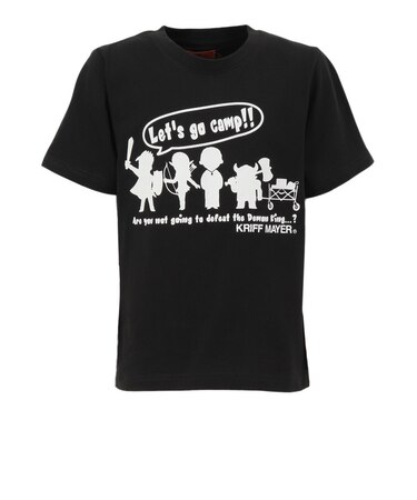 クリフメイヤー（KRIFF MAYER）ジュニア 楽LUCK-Tシャツ 勇者キャンプ J2444300:17:CHARCOAL