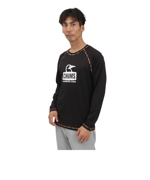 チャムス（CHUMS）スプラッシュ ブービーフェイス ロングスリーブTシャツ CH01-2541-K094