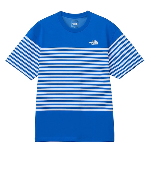 ザ・ノース・フェイス（THE NORTH FACE）半袖 Tシャツ ショートスリーブパネルボーダーティー NT32406 HB ブルー 速乾