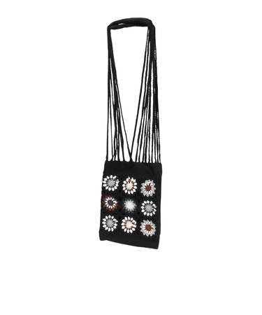 アミナ（amina）トレッキングバッグ クロシェンショルダー BLACK ISYP5202 BK