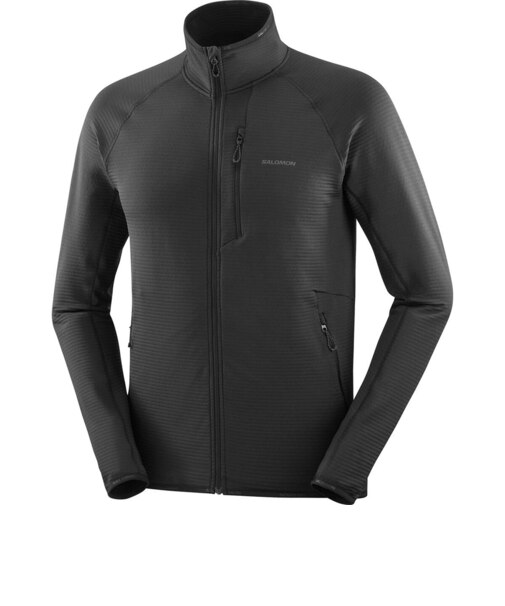 サロモン（SALOMON）フルジップ フリース ESSENTIAL LIGHTWARM 男性用ミドルレイヤージャケット LC2443600