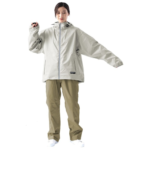 カジメイク（KAJIMEIKU）レインスーツ 雨具 フェミニン3 上下セット 7481 オフWH