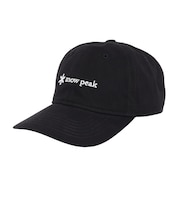 スノーピーク(snow peak)帽子 トレッキング 登山 ロゴキャップ BLACK NSD-AC-25AU001 019