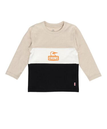 チャムス（CHUMS）キッズ カーンズ パネル ロングスリーブTシャツ CH21-1412-G096