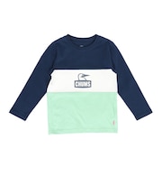 チャムス(CHUMS)キッズ カーンズ パネル ロングスリーブTシャツ CH21-1412-N096