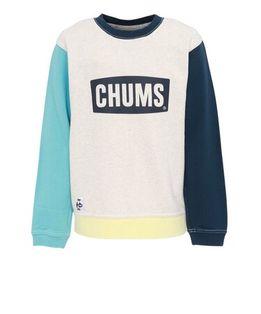 チャムス（CHUMS）キッズ チャムスロゴ クルートップ ループパイル 長袖スウェット CH20-1077-C103