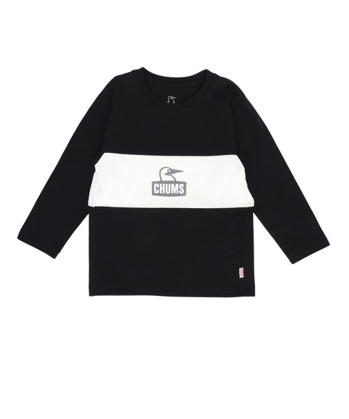 チャムス（CHUMS）キッズ カーンズ パネル ロングスリーブTシャツ CH21-1412-K004