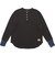 クリフメイヤー（KRIFF MAYER）ハニカムワッフルバイカラーロンT W2517831:17:CHARCOAL