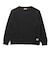 クリフメイヤー（KRIFF MAYER）ジュニア 裏シャギークルー トップス J2517860:19:BLACK