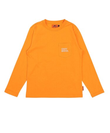 クリフメイヤー（KRIFF MAYER）ジュニア 外遊びイラストロンT(ロゴ) J2517855:45:ORANGE