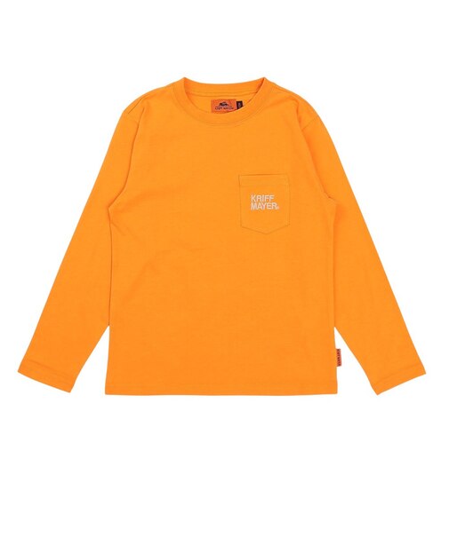 クリフメイヤー（KRIFF MAYER）ジュニア 外遊びイラストロンT(ロゴ) J2517855:45:ORANGE