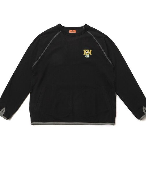 クリフメイヤー（KRIFF MAYER）もちのび デザインロンT 2515604:19:BLACK