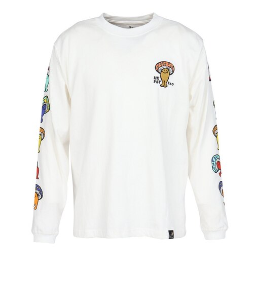 ゴースローキャラバン（GOSLOWCARAVAN）USA/C Hi!PSY!キノコ 長袖Tシャツ 351903 WHT