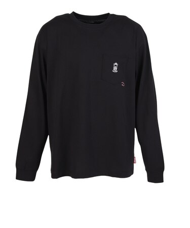 コールマン（Coleman）長袖 天竺ポケットTシャツ X5550A BLK