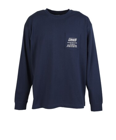 コールマン（Coleman）長袖 天竺バックプリントTシャツ X5551A NVY