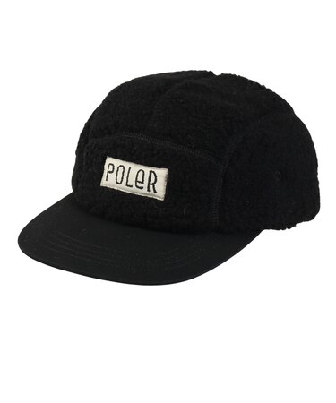 ポーラー（POLER）帽子 ボア フリース 5パネル キャップ 253MCV0090-BLK