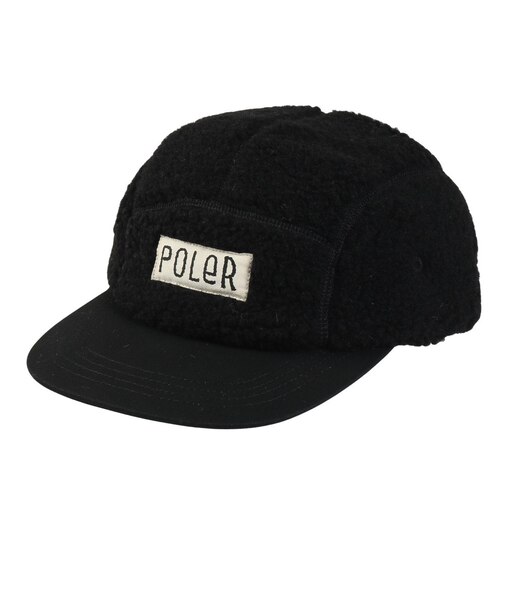 ポーラー（POLER）帽子 ボア フリース 5パネル キャップ 253MCV0090-BLK