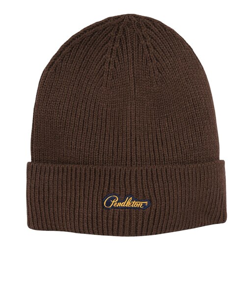 ペンドルトン（PENDLETON）ニット帽 トレッキング 登山 ロゴワッペンニットワッチ PDT-000-253004 BRN