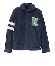クリフメイヤー(KRIFF MAYER)シャギーボアレタードジャケット 2514401:79:NAVY