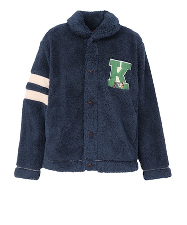 クリフメイヤー（KRIFF MAYER）シャギーボアレタードジャケット 2514401:79:NAVY