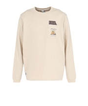 チャムス(CHUMS)ホットチョコレートポケットブラッシュド 長袖Tシャツ CH01-2659-G057