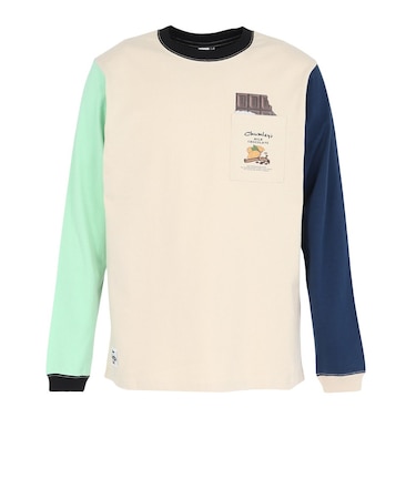 チャムス（CHUMS）ホットチョコレートポケットブラッシュド長袖Tシャツ CH01-2659-C110