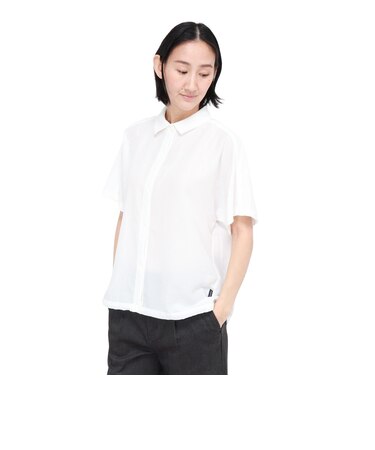 ホールアース（Whole Earth）半袖シャツ フレンチスリーブシャツ WE2VDZ76 WHT