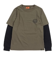 クリフメイヤー(KRIFF MAYER)フェイクレイヤードTシャツ JOIN-Tシャツ J2537837:68:OLIVE GREEN