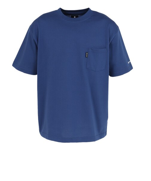 スノーピーク（snow peak）半袖シャツ カジュアル ポケット BL NSD-TS-25AU001 072