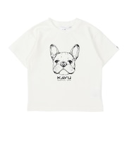 キッズ Tシャツ 半袖 ドッグ 19822459WHT