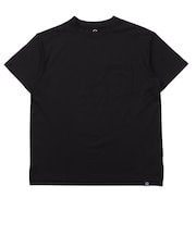 ホールアース（Whole Earth）ポケット付き 半袖Tシャツ WE2VDZ77 BLK