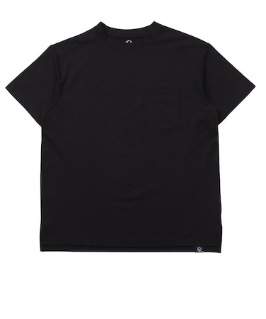 ホールアース（Whole Earth）ポケット付き 半袖Tシャツ WE2VDZ77 BLK